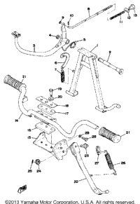 Stand Footrest Brake Pedal
