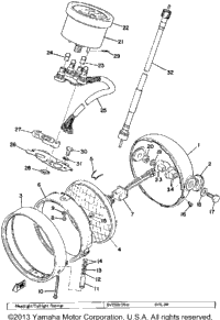 Head Lamp - Speedometer