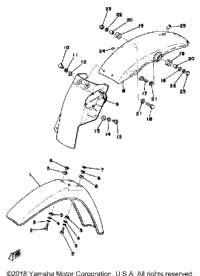 Front Fender - Rear Fender 250B - C - 400B - C