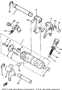 Shift Cam Fork Mx100h - J - K