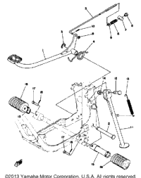 Stand - Footrest - Brake Pedal