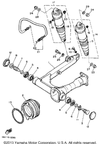 Swing Arm Rear Shocks