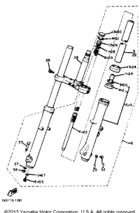 Front Fork Xj550h J K