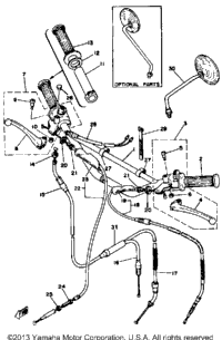 Handlebar Cable Dt100f