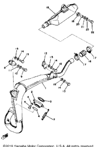 Exhaust Yz250d