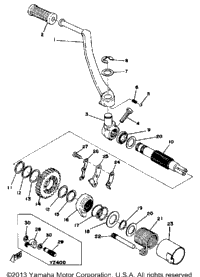 Kick Starter Yz400c