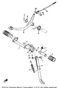 Stand Footrest Brake Pedal