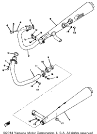 Exhaust Xs650c