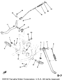 Stand Footrest Brake Pedal