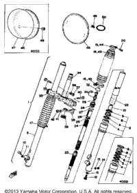 Front Fork Yz400d E