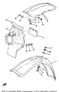 Front Fender - Rear Fender Yz125d