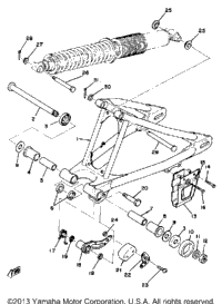 Rear Arm Yz125d
