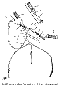 Handlebar - Cable - Yz60h