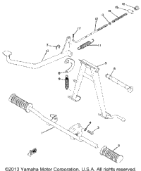 Stand Footrest Brake Pedal