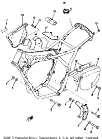 Frame - Side Cover Yz125d