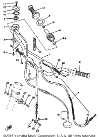 Handlebar Cable Yz250h