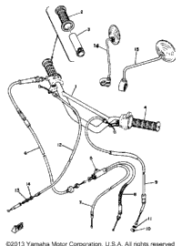 Steering Handle - Cable Dt80h - J - K