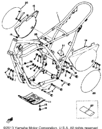 Frame Side Cover Yz400c