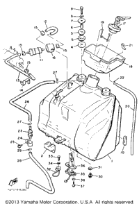 Fuel Tank Non California Model