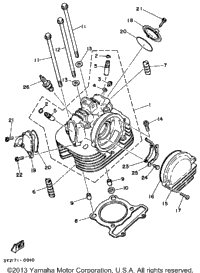 Cylinder Head Xt250k - Kc