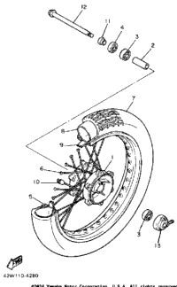 Front Wheel Xv700l Lc