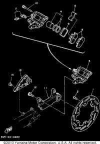 Rear Brake Caliper