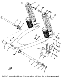 Rear Arm - Rear Cushion Yz125a - B