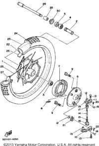 Front Wheel Yz250k L
