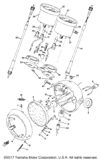 Head Lamp, Speedometer & Tachometer (At1b)