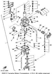 Carburetor Xt250kc California Only