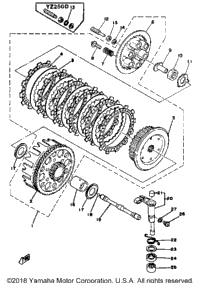 Clutch Yz250d - E