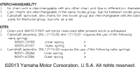 Cam Shaft - Chain Tensioner (Notes Only)