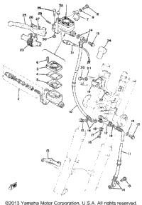 Front Master Cylinder-Brake Hose