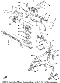 Front Master Cylinder - Brake Hose