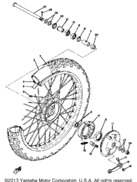 Front Wheel Yz80a - Yz80b
