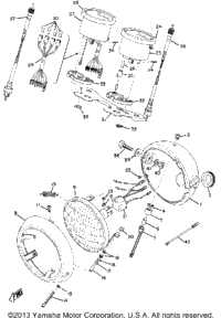 Head Lamp, Speedometer & Tachometer
