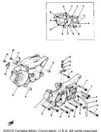 Crankcase Yz250e
