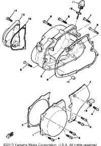 Crankcase Cover Mx100h - J - K