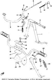 Stand Footrest Brake Pedal