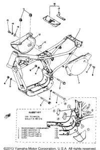 Frame Side Cover Yz80e