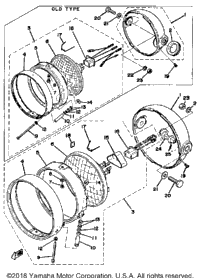 Headlight 250B - C - 400B - C