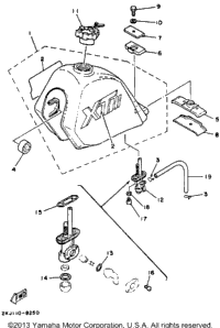 Fuel Tank (Non-California Model)