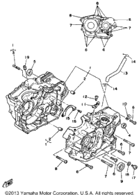 Crankcase Xt350n
