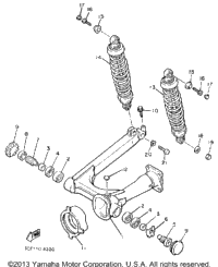 Swing Arm Rear Shocks