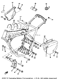 Frame - Side Cover Yz125e