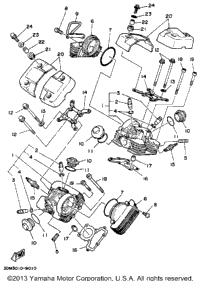 Cylinder Head Non California Model
