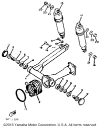 Swing Arm Rear Shocks