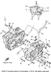 Crankcase Xt250lc
