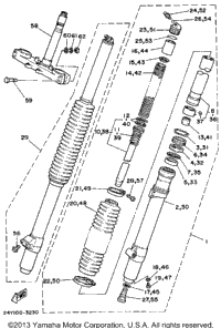 Front Fork Y250zk