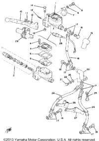 Front Master Cylinder - Brake Hose
